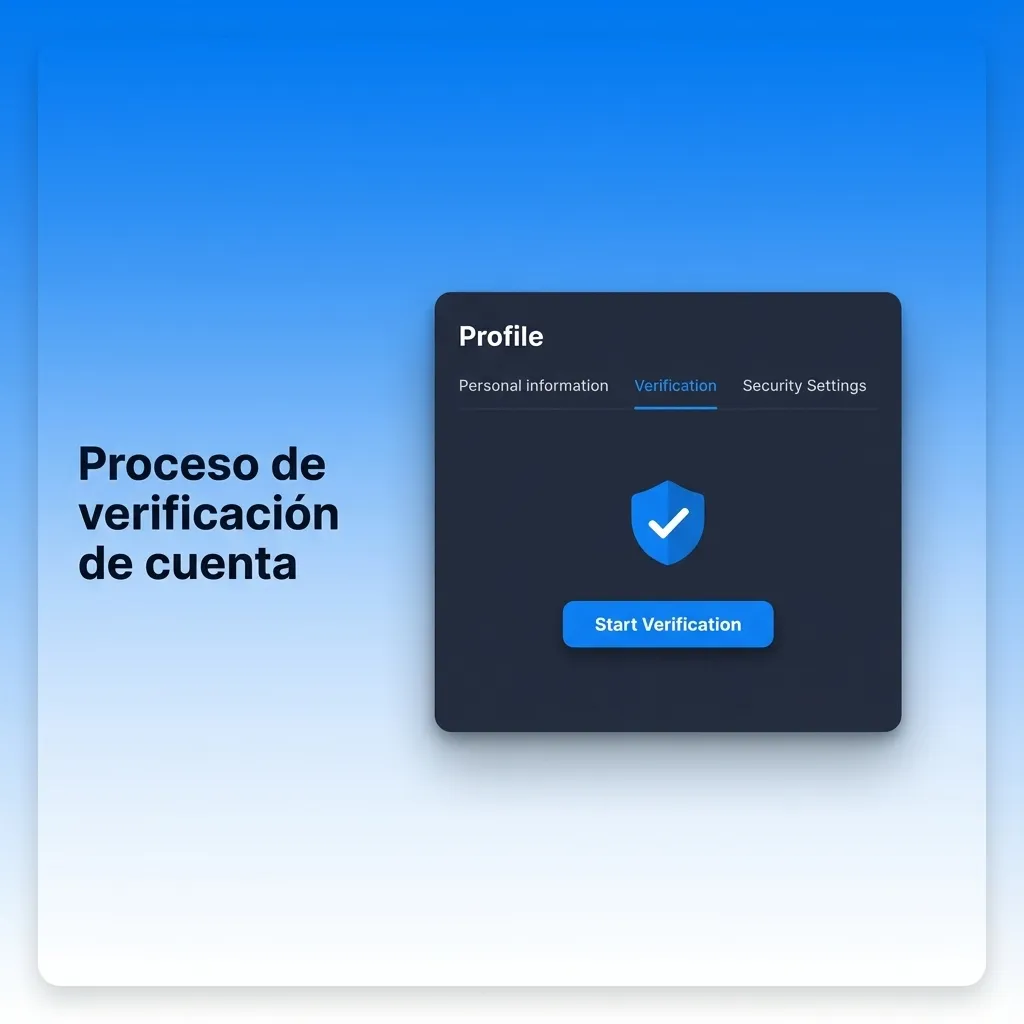 Proceso de verificación de la cuenta en 1win