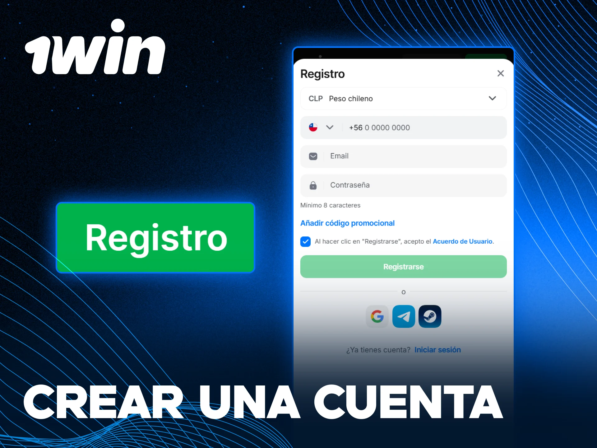 Sigue la guía paso a paso para el registro en la aplicación 1win.