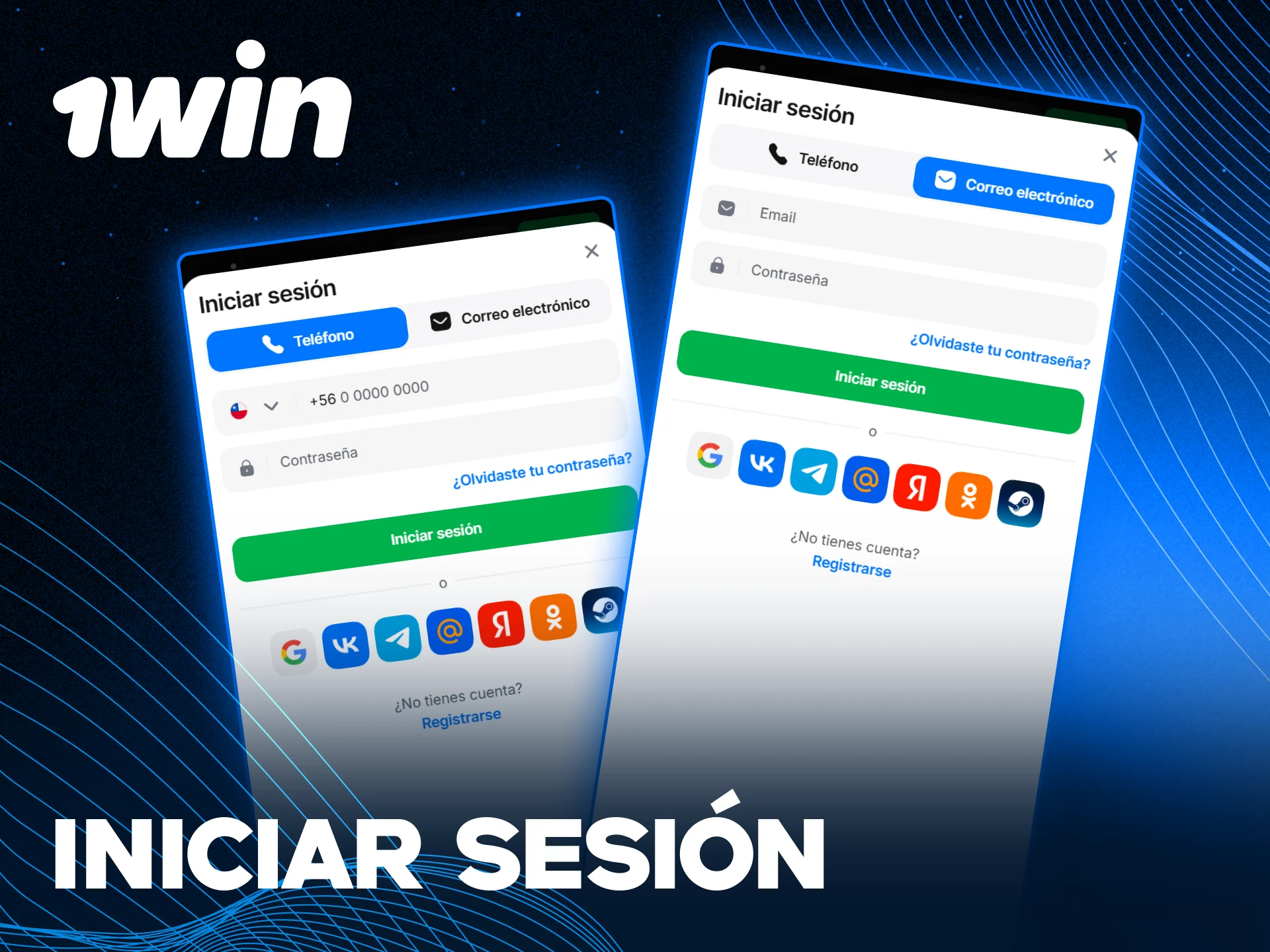 Inicia sesión en tu cuenta personal desde la aplicación 1win rápidamente.
