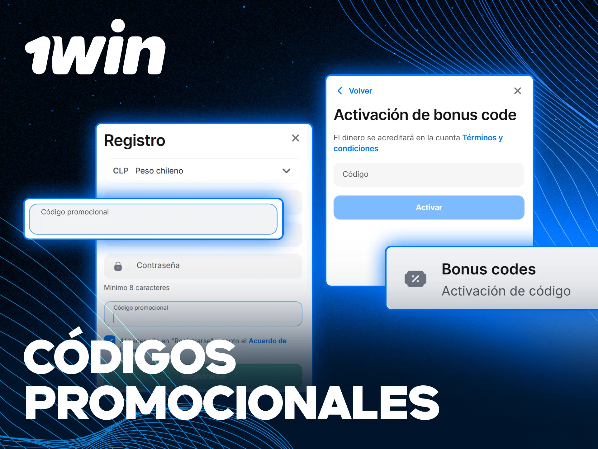 Canjea el código promocional para obtener beneficios en 1win.