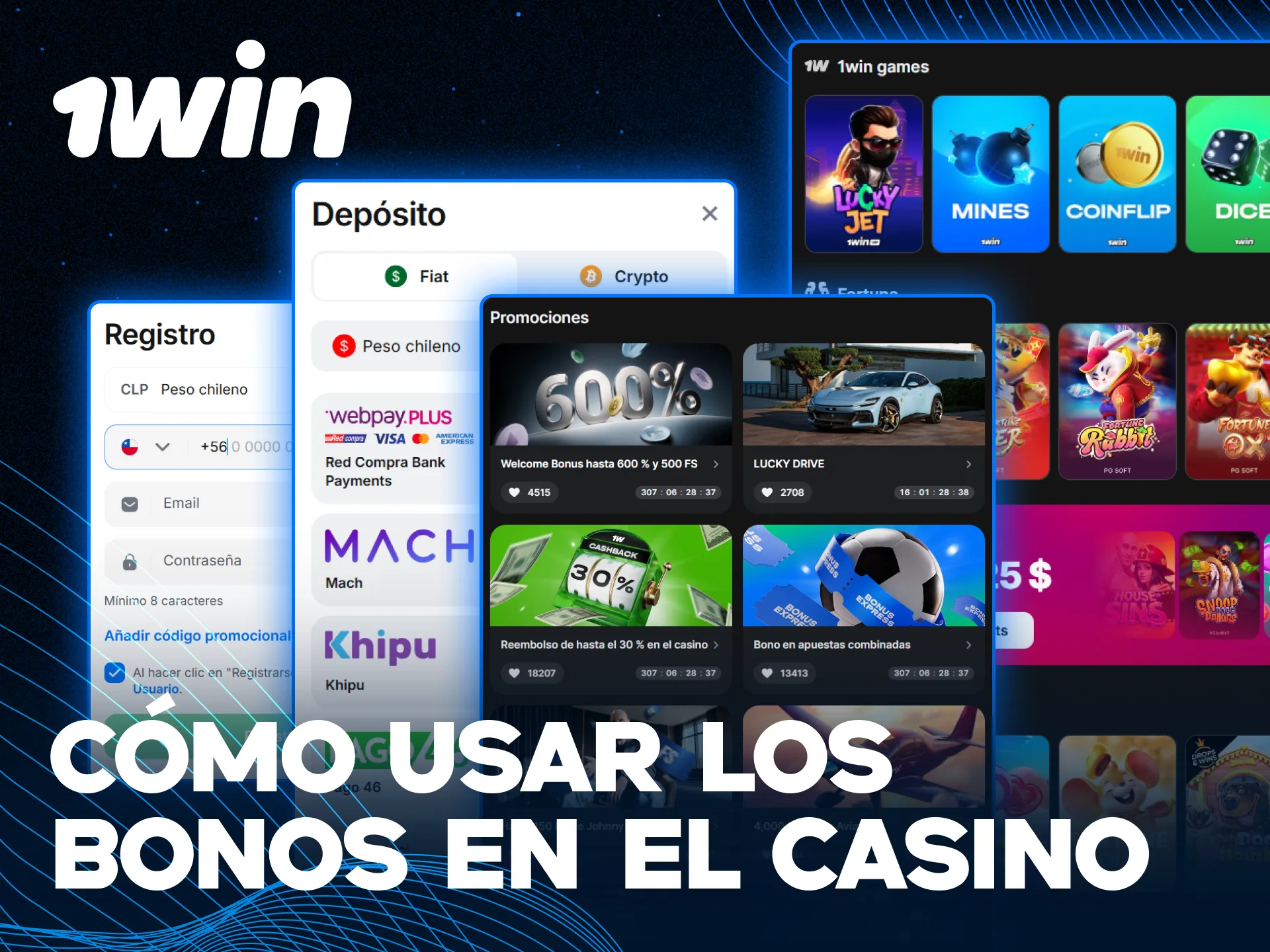 Aprende correctamente los beneficios del casino en 1win Chile.