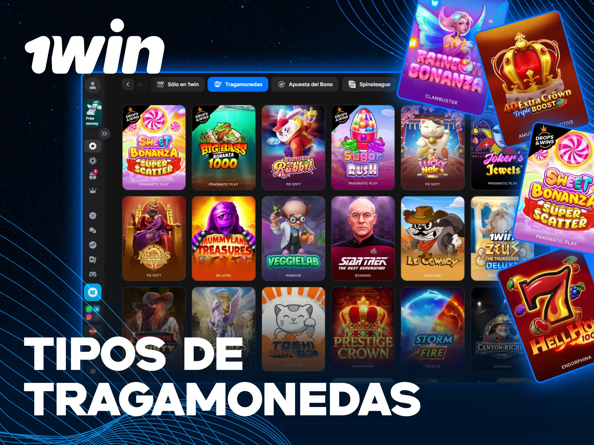 Descubre todos los tipos de slots de casino en 1win para divertirte.