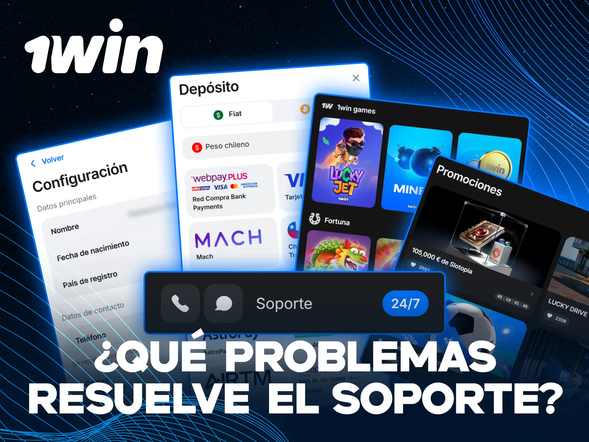 Descubra qué inconvenientes resuelve el soporte técnico de 1win Chile.