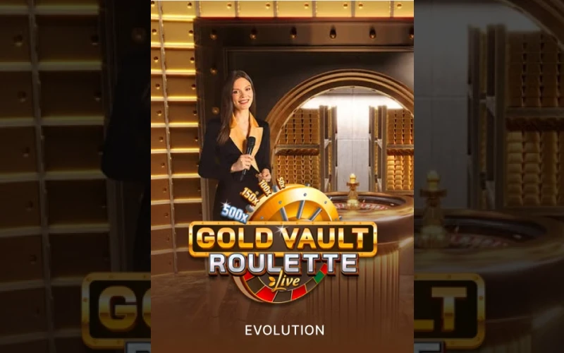 Abre la bóveda en directo en Gold Vault Roulette de 1win.