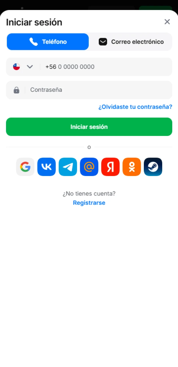 Accede a tu perfil personal para apostar en deportes en 1win.