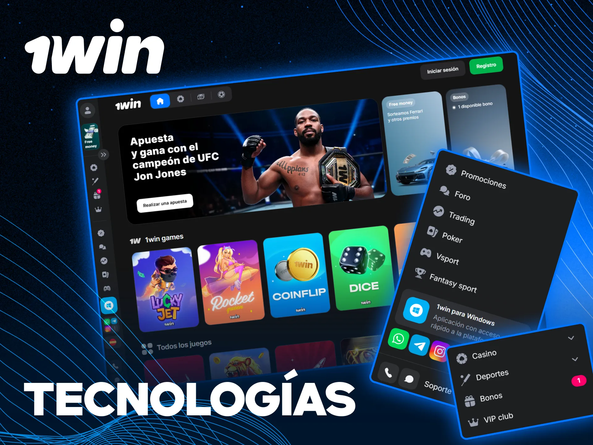 Descubre las características tecnológicas modernas del sitio web de 1win.