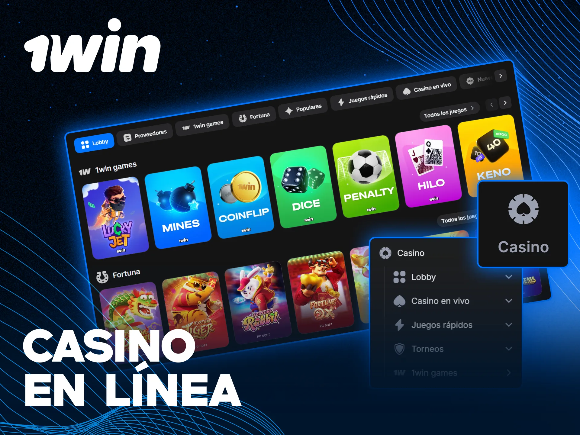 Disfruta de los mejores juegos del casino en línea 1win ahora.
