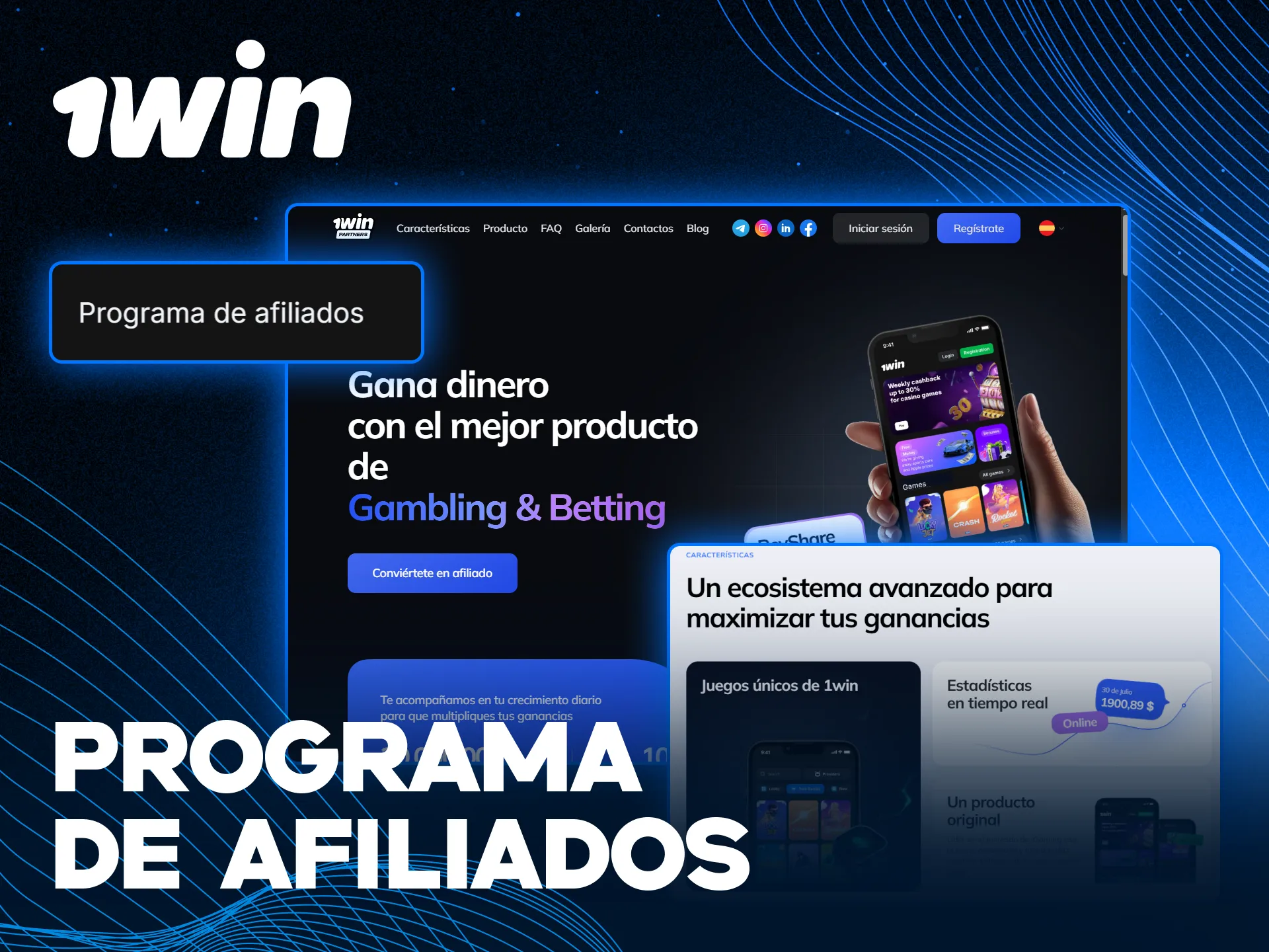 Únase a nosotros en el programa de afiliados de 1win y genera comisiones.